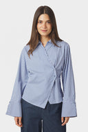 Fenli Geruite Hemd Blouse | Neo Noir