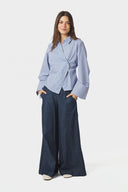 Fenli Geruite Hemd Blouse | Neo Noir