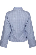 Fenli Geruite Hemd Blouse | Neo Noir