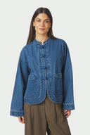 Caline Denim Jeans Jas | Neo Noir