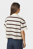 Vennera Gestreepte Polo Top | Neo Noir