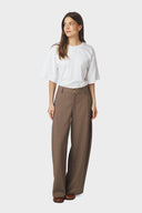 Essiall Gestreepte Pinstripe Krijtstreep Geklede Pantalon Broek | Neo Noir