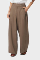 Essiall Gestreepte Pinstripe Krijtstreep Geklede Pantalon Broek | Neo Noir