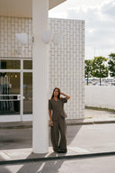 Essiall Gestreepte Pinstripe Krijtstreep Geklede Pantalon Broek | Neo Noir