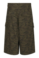 Islana Camouflage Legerprint Denim Jeans Shorts | Neo Noir