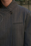 Nerine Pinstripe Striped Blazer | Neo Noir