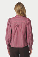 Astrida Soft Gestreepte Strass Hemd Blouse | Neo Noir