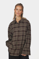 Dita Flannel Geruite Hemd Blouse | Neo Noir