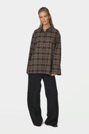 Dita Flannel Geruite Hemd Blouse | Neo Noir