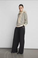 ima-q-gestreepte-sweater-oatmeal-black-msch-copenhagen-modelfoto-vooraanzicht-2