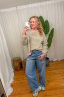 Annie Gestreepte Gebreide Trui