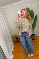 Annie Gestreepte Gebreide Trui