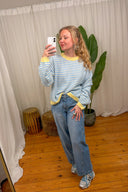 Annie Gestreepte Gebreide Trui