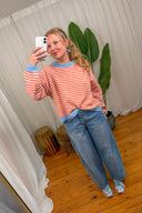 Annie Gestreepte Gebreide Trui