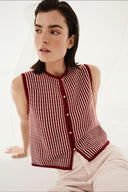 Priscilla Mouwlooze Knitted Cardigan | MSCH Copenhagen