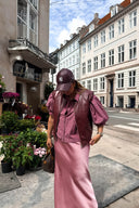 Cecile Reversible Faux Leather Teddy Gilet Vest