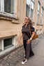 Vicky Satijnen Rok Dark Brown
