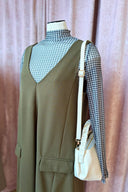 Janie Illenora Geruite Col Mesh Top | MSCH Copenhagen