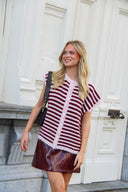 Noelle Gestreepte Gebreide Mouwloze Debardeur Cardigan  | Sweet Like You