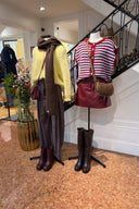 Noelle Gestreepte Gebreide Mouwloze Debardeur Cardigan  | Sweet Like You