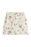 Keira Bloemen Mini Denim Jeans Rok