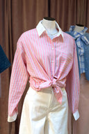 Rhonie Gestreepte Hemd Blouse