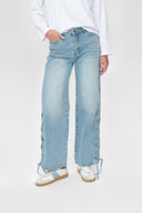 Zenia Braided Denim Jeans Trousers | Moves