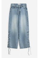 Zenia Braided Denim Jeans Trousers | Moves