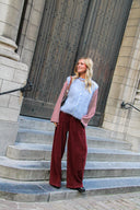 delia-corduroy-barrel-balloon-geklede-pantalon-broek-bordeaux-sweet-like-you-lookfoto-vooraanzicht-3