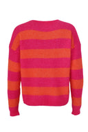 Cleo Striped Knitted Mohair Sweater