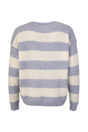 Cleo Striped Knitted Mohair Sweater