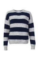 Cleo Striped Knitted Mohair Sweater