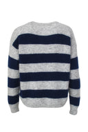 Cleo Striped Knitted Mohair Sweater