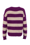 Cleo Striped Knitted Mohair Sweater