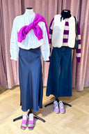 Cleo Striped Knitted Mohair Sweater