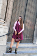 yasmalea-mini-jurk-yas-fig-bordeaux-lookfoto-vooraanzicht-4