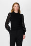 yasdotme-sweater-mesh-black-stippen-yas-model-vooraanzicht-2