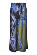 yaspella-bloemen-satijnen-midi-rok-zwart-yas-productfoto-vooraanzicht-1