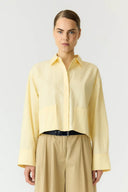 Yaslee Cropped Shirt Blouse | YAS