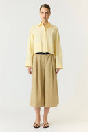 Yaslee Cropped Shirt Blouse | YAS