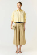 Yaslee Cropped Shirt Blouse | YAS