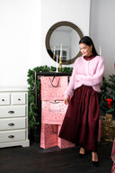 yascamie-midi-rok-port-royale-bordeaux-yas-lookfoto-vooraanzicht-4