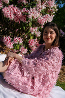 Yasabelone Floral Sequin Mini Dress