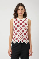 Yasbalis Sleeveless Crochet Top
