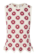 Yasbalis Sleeveless Crochet Top