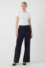 yastali-pantalon-wide-leg-navy-blazer-yas-model-vooraanzicht-1