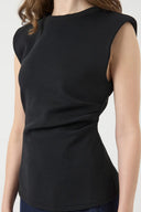 yaspina-t-shirt-black-yas-model-zijaanzicht-1