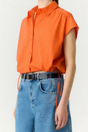 Yaslea Cropped Shirt Blouse | YAS