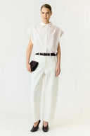Yaslea Korte Mouwen Cropped Hemd Blouse | YAS