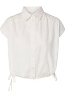 Yaslea Korte Mouwen Cropped Hemd Blouse | YAS